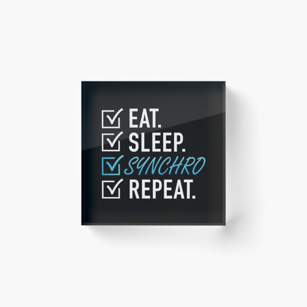 Item preview, Eat Sleep Synchro Repeat Essential T-Shirt designed and sold by cmarazdv.