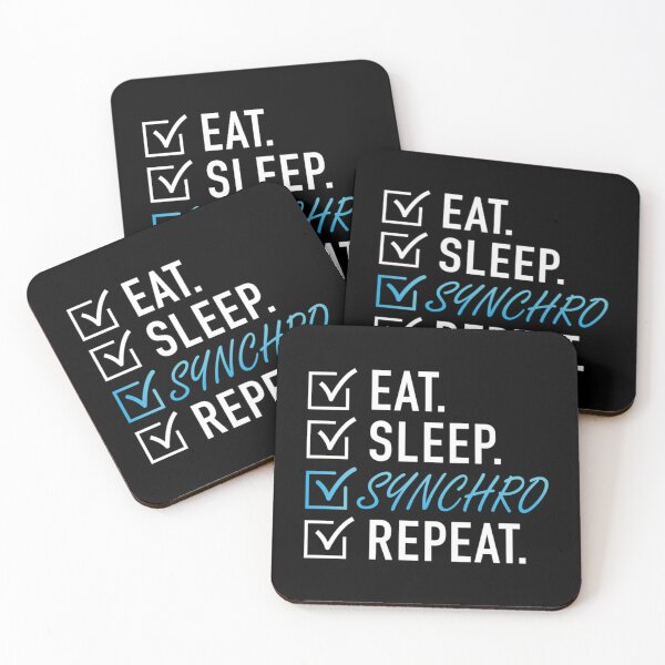 Item preview, Eat Sleep Synchro Repeat Essential T-Shirt designed and sold by cmarazdv.