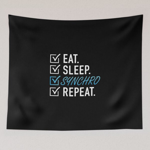Item preview, Eat Sleep Synchro Repeat Essential T-Shirt designed and sold by cmarazdv.