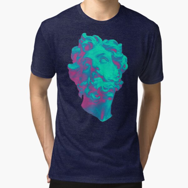 Aesthetic Statue Head Tri-blend T-Shirt