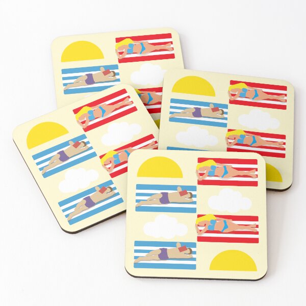 Item preview, people sunbathing and relaxing on the beach designed and sold by irina egorova.