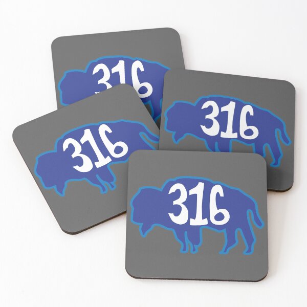 Item preview, Hand Drawn Kansas Buffalo 316 Royal Blue designed and sold by itsrturn.