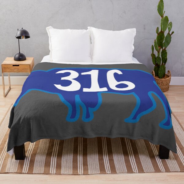 Item preview, Hand Drawn Kansas Buffalo 316 Royal Blue designed and sold by itsrturn.