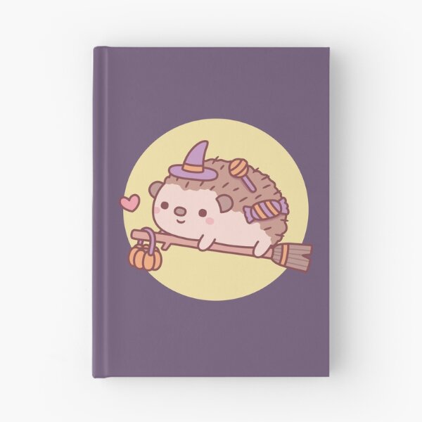 Item preview, Cute Little Hedgehog Witch Flying On A Broom Halloween designed and sold by rustydoodle.