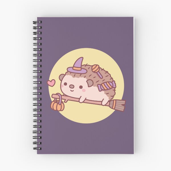 Item preview, Cute Little Hedgehog Witch Flying On A Broom Halloween designed and sold by rustydoodle.