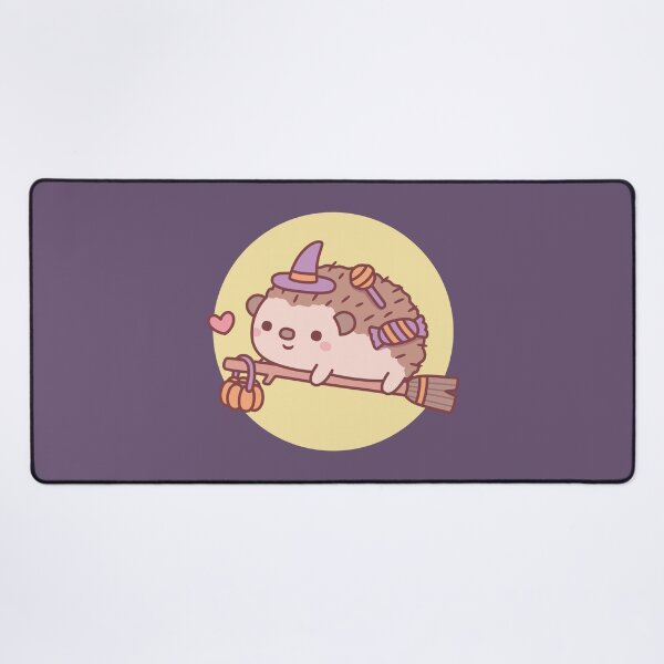 Item preview, Cute Little Hedgehog Witch Flying On A Broom Halloween designed and sold by rustydoodle.