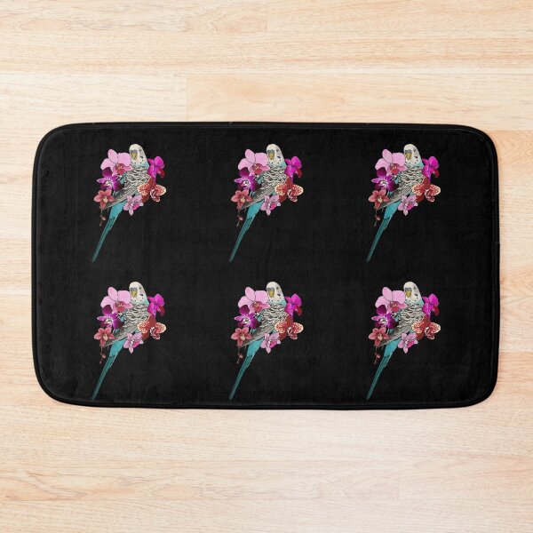Item preview, Blue Budgie with Orchids designed and sold by TinkerandBone.