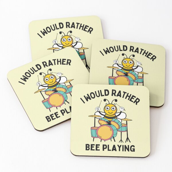 Item preview, I Would Rather Bee Playing Drums For Funny Drum Player And Drum Lovers designed and sold by Funwithmusic.
