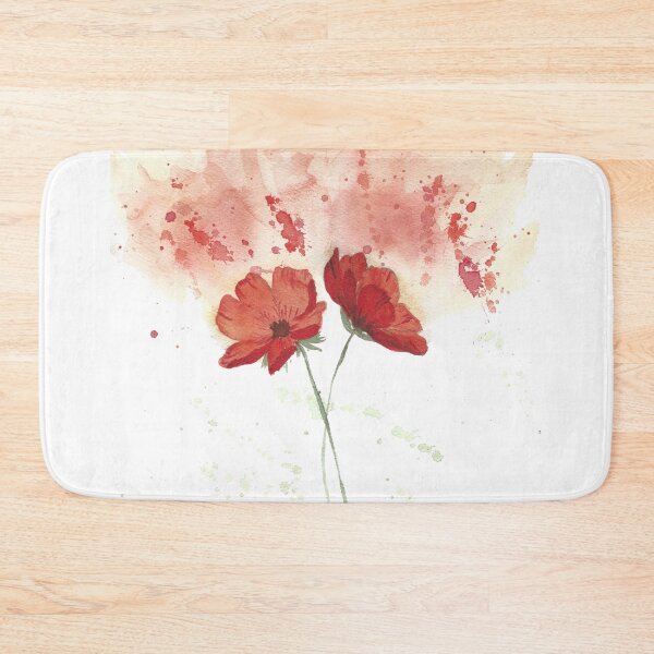 Item preview, Watercolor red poppy flower designed and sold by Lyndsey-Uzl.