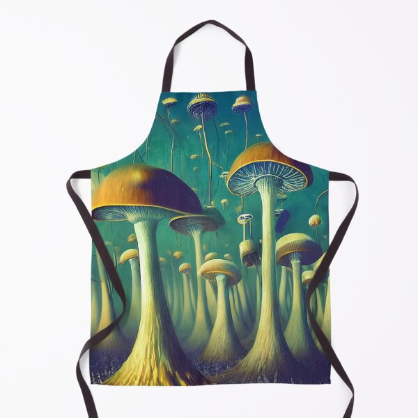 Item preview, Blue Dandelions and Whimsical Magic Mushrooms designed and sold by The Oracle of Surrealism Sublime Consciousness.