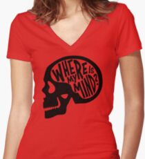 Where is my Mind - Fight Club Women's Fitted V-Neck T-Shirt