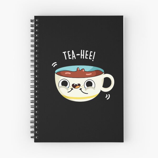 Item preview, Tea Hee Funny Tea Puns (Dark BG) designed and sold by punnybone.