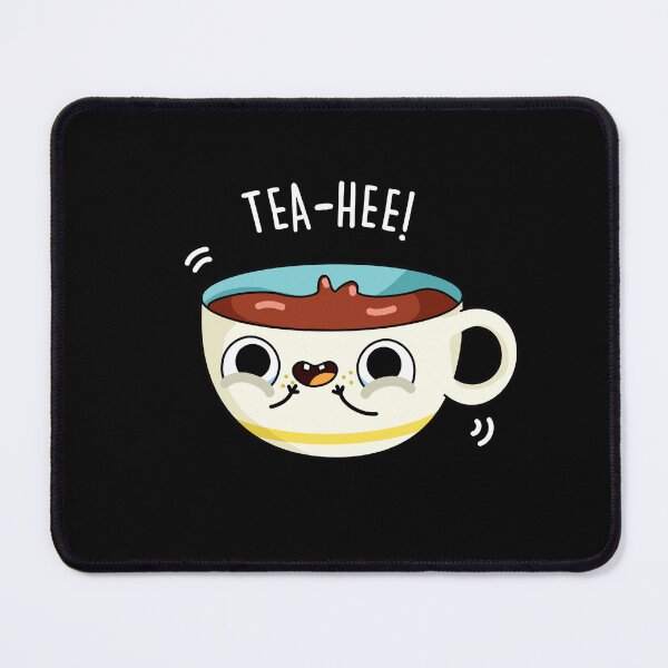 Item preview, Tea Hee Funny Tea Puns (Dark BG) designed and sold by punnybone.