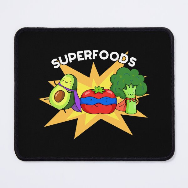 Item preview, Superfoods Funny Vegetable Puns (Dark BG) designed and sold by punnybone.