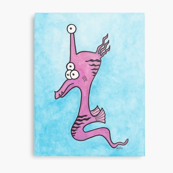 Seahorse Creature Metal Print