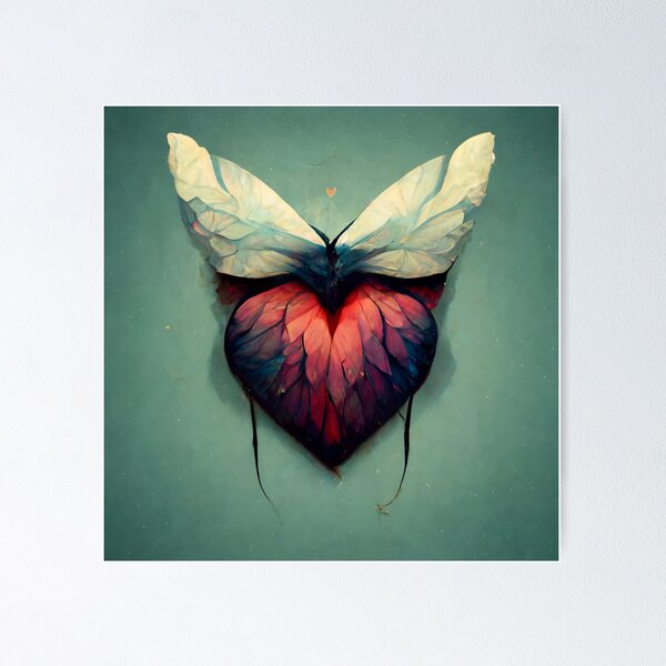 Item preview, Butterfly Winged Heart  designed and sold by AICustomArt ⭐⭐⭐⭐⭐.