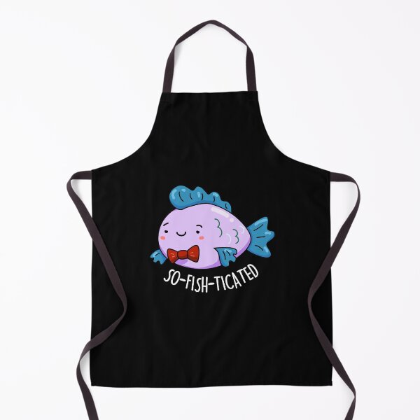 Item preview, So-fish-ticated Funny Sophisticated Fish Puns (Dark BG) designed and sold by punnybone.