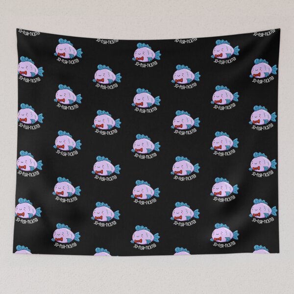 Item preview, So-fish-ticated Funny Sophisticated Fish Puns (Dark BG) designed and sold by punnybone.