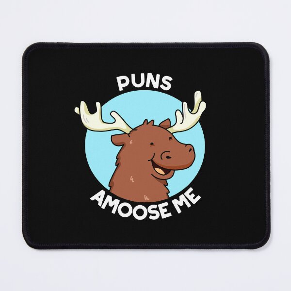 Item preview, Puns Amoose Me Funny Moose Puns (Dark BG) designed and sold by punnybone.