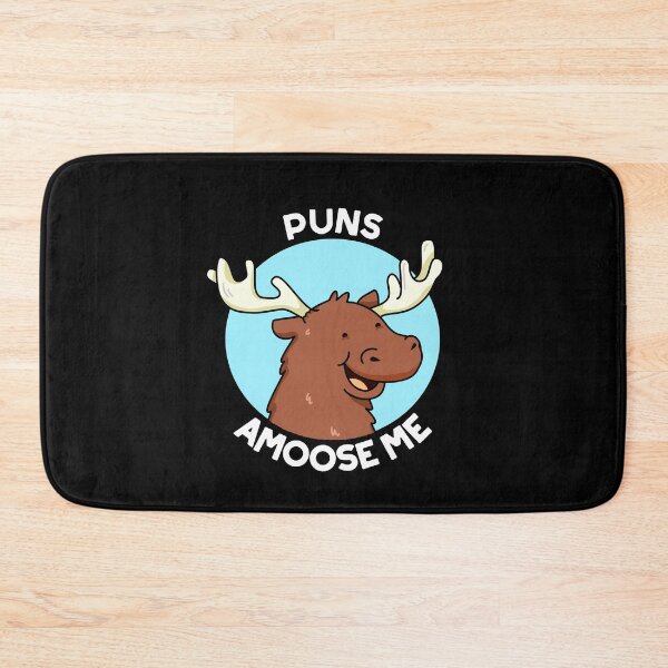 Item preview, Puns Amoose Me Funny Moose Puns (Dark BG) designed and sold by punnybone.