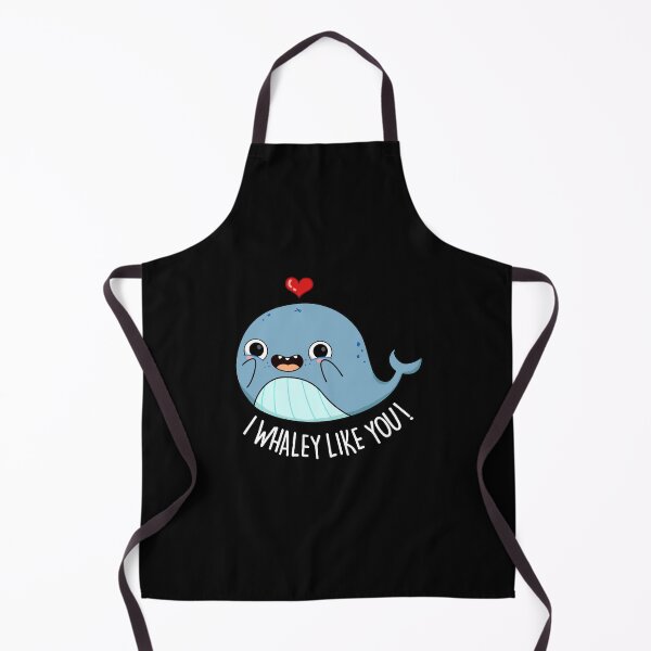 Item preview, I Whaley Like You Funny Whale Puns (Dark BG) designed and sold by punnybone.