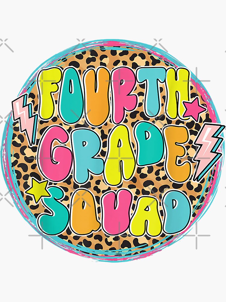 4th Grade Squad Fourth Teacher Student Team Back To School Back To