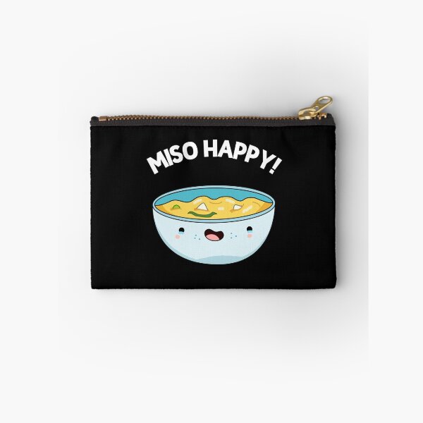 Item preview, Miso Happy Funny Soup Puns (Dark BG) designed and sold by punnybone.