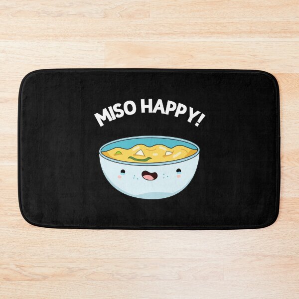 Item preview, Miso Happy Funny Soup Puns (Dark BG) designed and sold by punnybone.