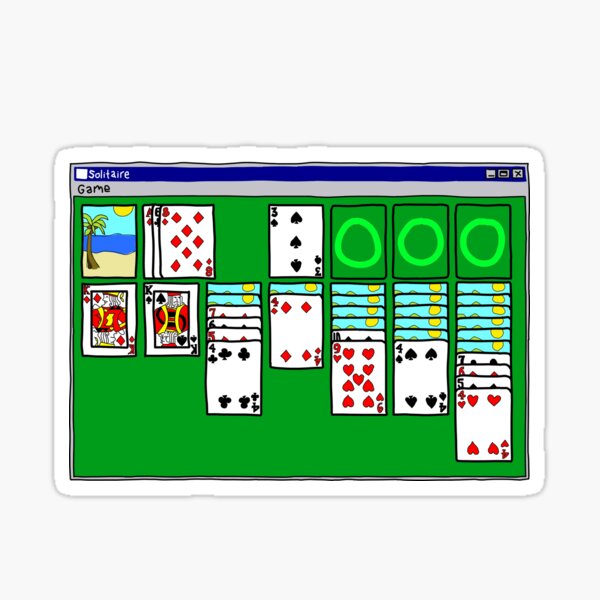 Solitaire-y Confinement Sticker