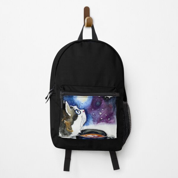 Artikelvorschau, Toponi, die Katze, blickt zu den Sternen (Aquarell) entworfen und verkauft von thecatandkettle.