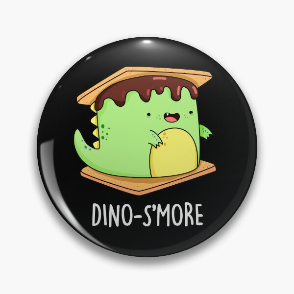 Item preview, Dinosmore Funny Dinosaur Smore Puns (Dark BG) designed and sold by punnybone.