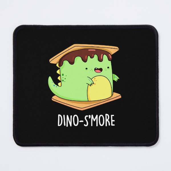Item preview, Dinosmore Funny Dinosaur Smore Puns (Dark BG) designed and sold by punnybone.