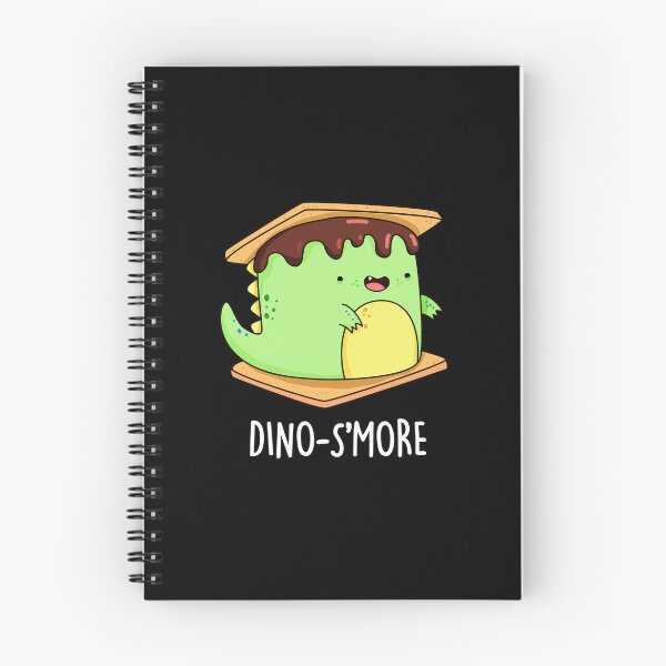 Item preview, Dinosmore Funny Dinosaur Smore Puns (Dark BG) designed and sold by punnybone.