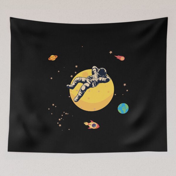 Item preview, Astronaut Explore The Moon - Spaceship designed and sold by FridPix.