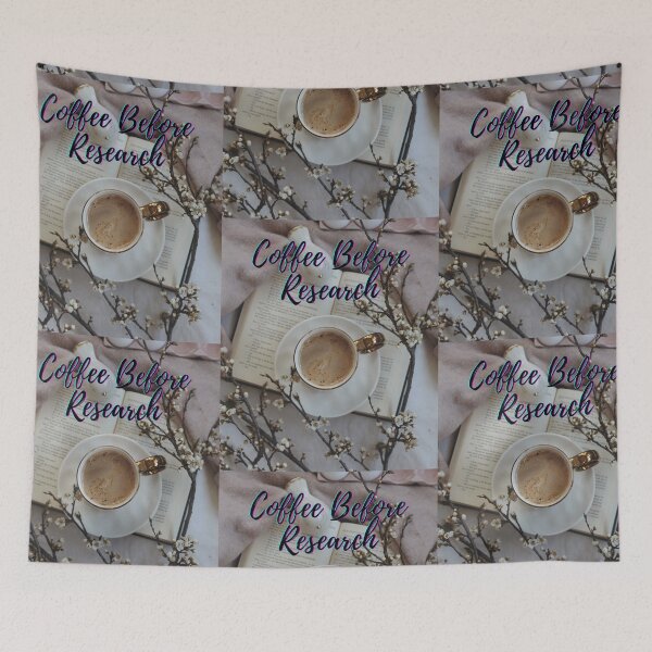 Item preview, Coffee before research -  Research scholar phd themed gifts (in Blue) designed and sold by RebelliousRosee.