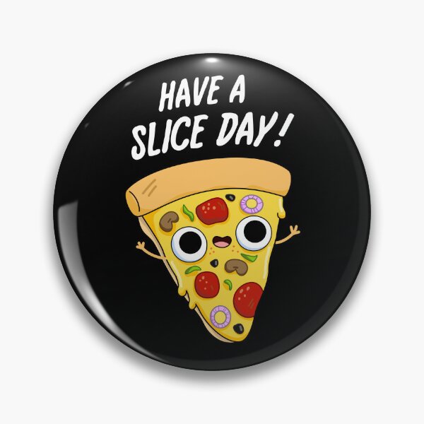 Item preview, Have A Slice Day Funny Pizza Puns (Dark BG) designed and sold by punnybone.