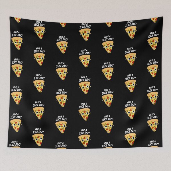 Item preview, Have A Slice Day Funny Pizza Puns (Dark BG) designed and sold by punnybone.