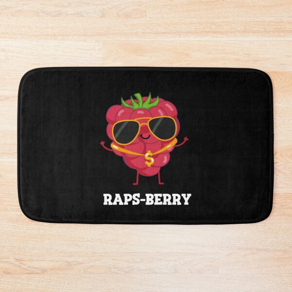 Item preview, Raps-berry Funny Rapper Raspberry Puns (Dark BG) designed and sold by punnybone.