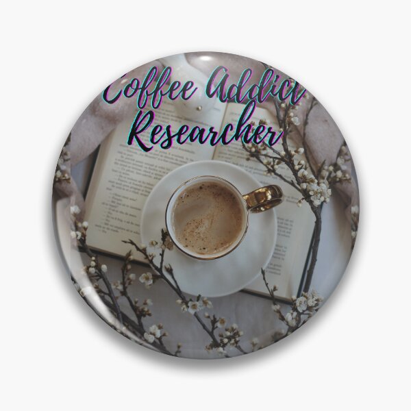 Item preview, Coffee addict Researcher -  Research scholar phd themed gifts (in Blue) designed and sold by RebelliousRosee.