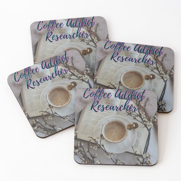 Item preview, Coffee addict Researcher -  Research scholar phd themed gifts (in Blue) designed and sold by RebelliousRosee.