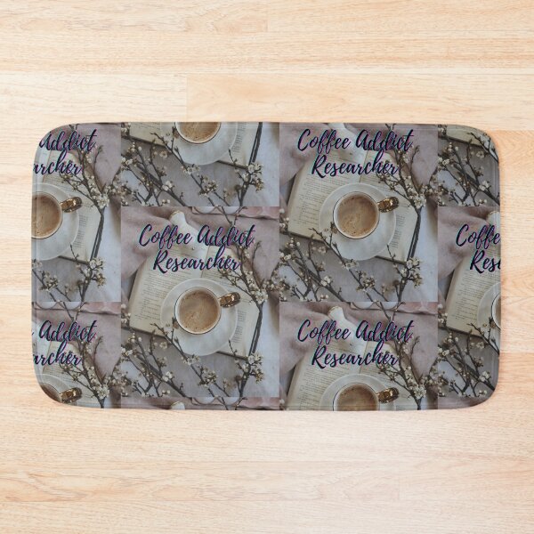 Item preview, Coffee addict Researcher -  Research scholar phd themed gifts (in Blue) designed and sold by RebelliousRosee.