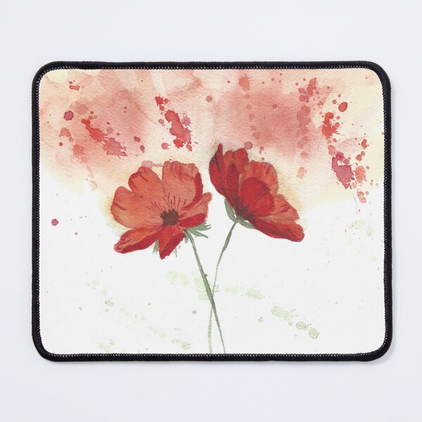 Item preview, Watercolor red poppy flower designed and sold by Lyndsey-Uzl.