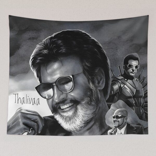 Item preview, Rajinikanth Thalivaa Poster and Artwork designed and sold by ArtParadox.