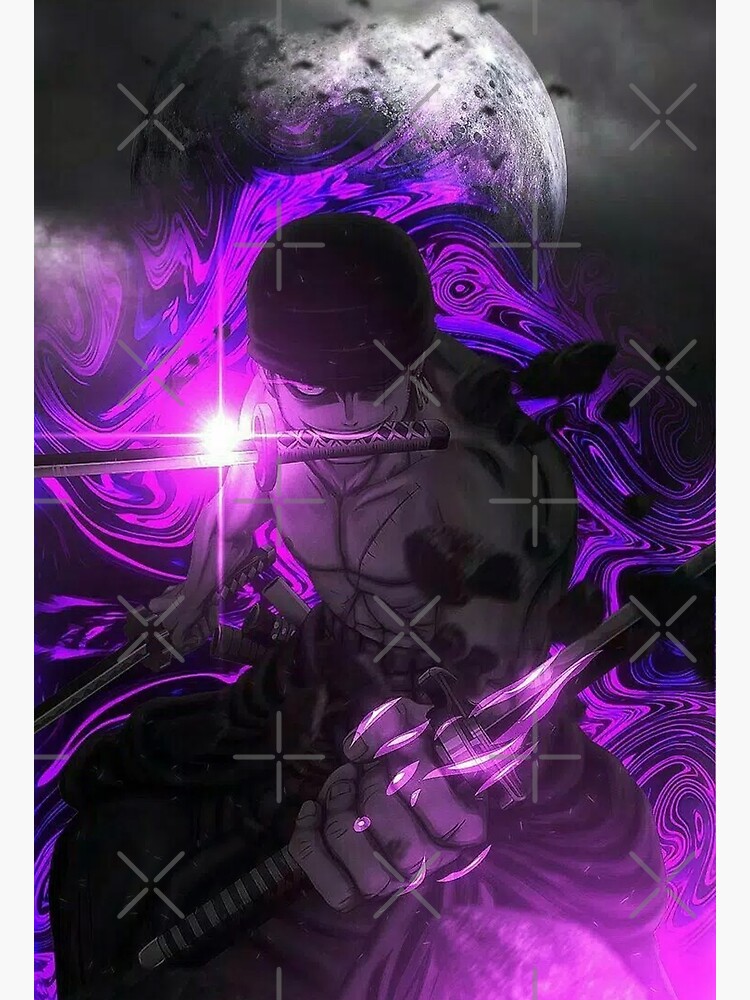 "purple glare zoro roronoa" Poster for Sale by Keatingelshop | Redbubble