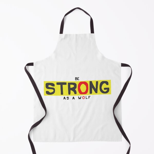Item preview, Be Strong As a Wolf Motivational Text Design designed and sold by RiyonArts.