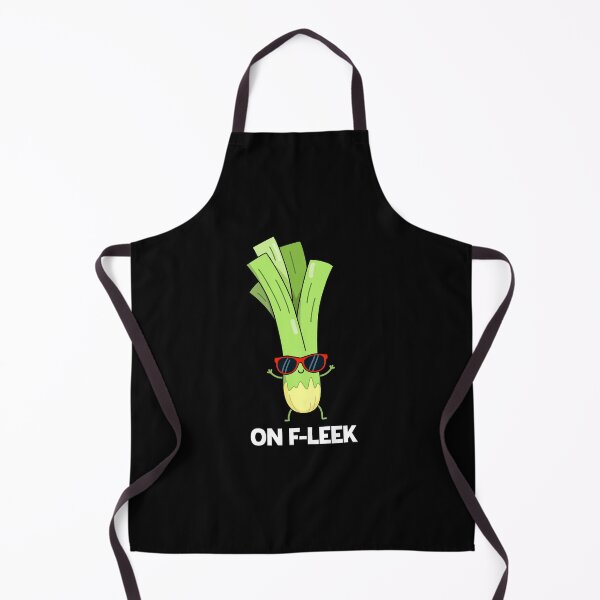 Item preview, On Fleek Funny Veggie Leek Puns (Dark BG) designed and sold by punnybone.