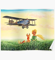 Little Prince, the Fox and the Pilot Poster