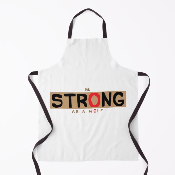 Item preview, Be Strong As a Wolf Motivational Text Design designed and sold by RiyonArts.