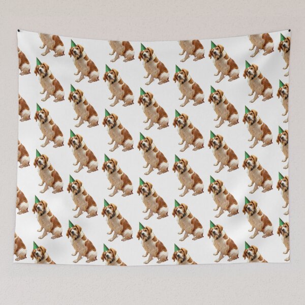 Item preview, Dog with Green Hat designed and sold by catsclips.