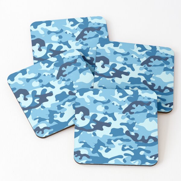Item preview, Blue camouflage  designed and sold by Corinne Alexa Jackson.
